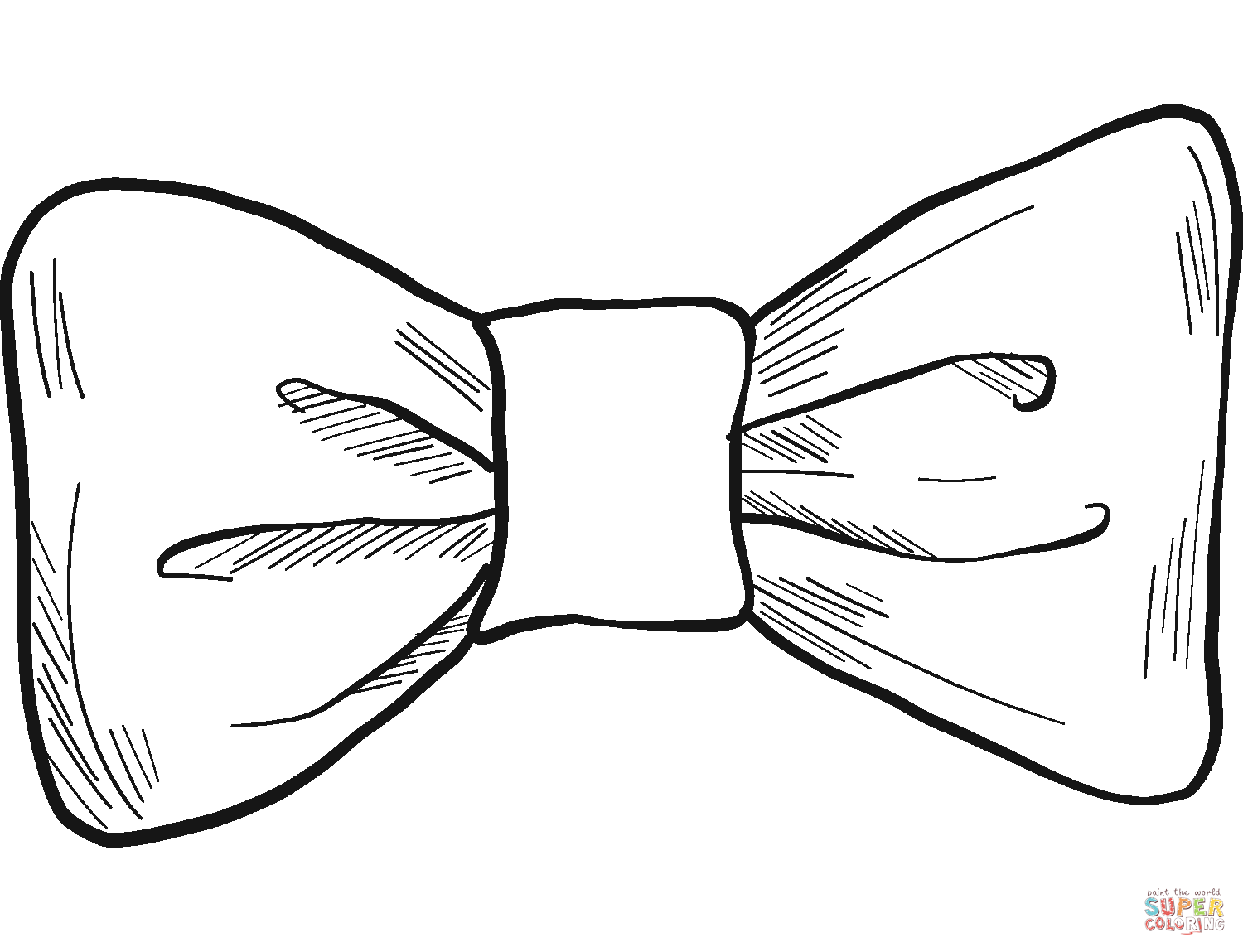 Bow tie coloring page free printable coloring pages