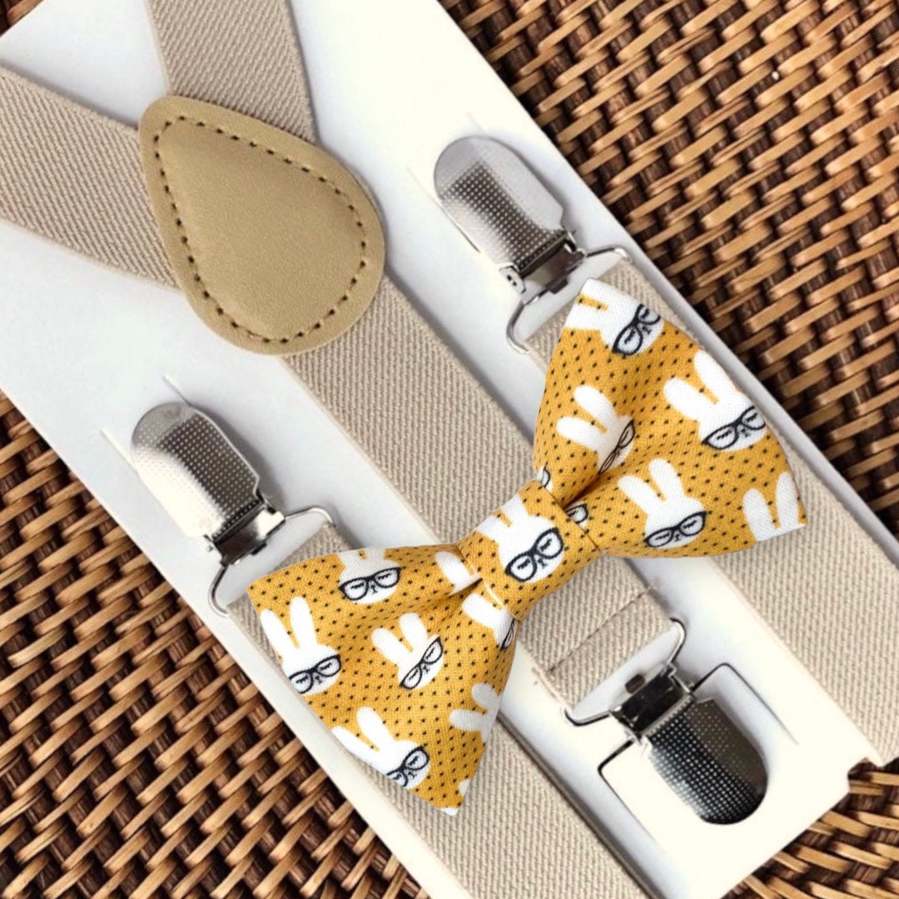 Boys yellow bow tie