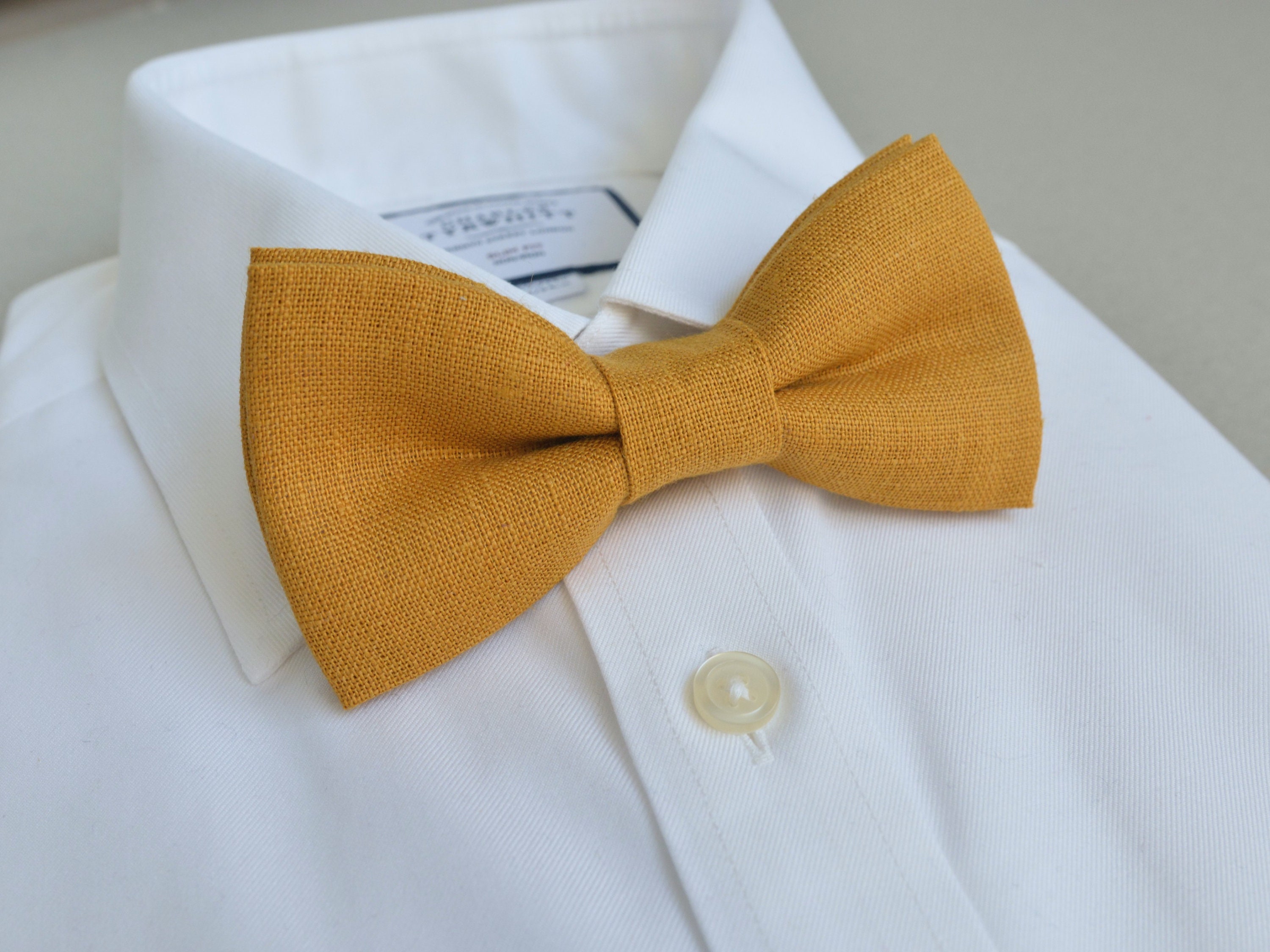 Boys yellow bow tie