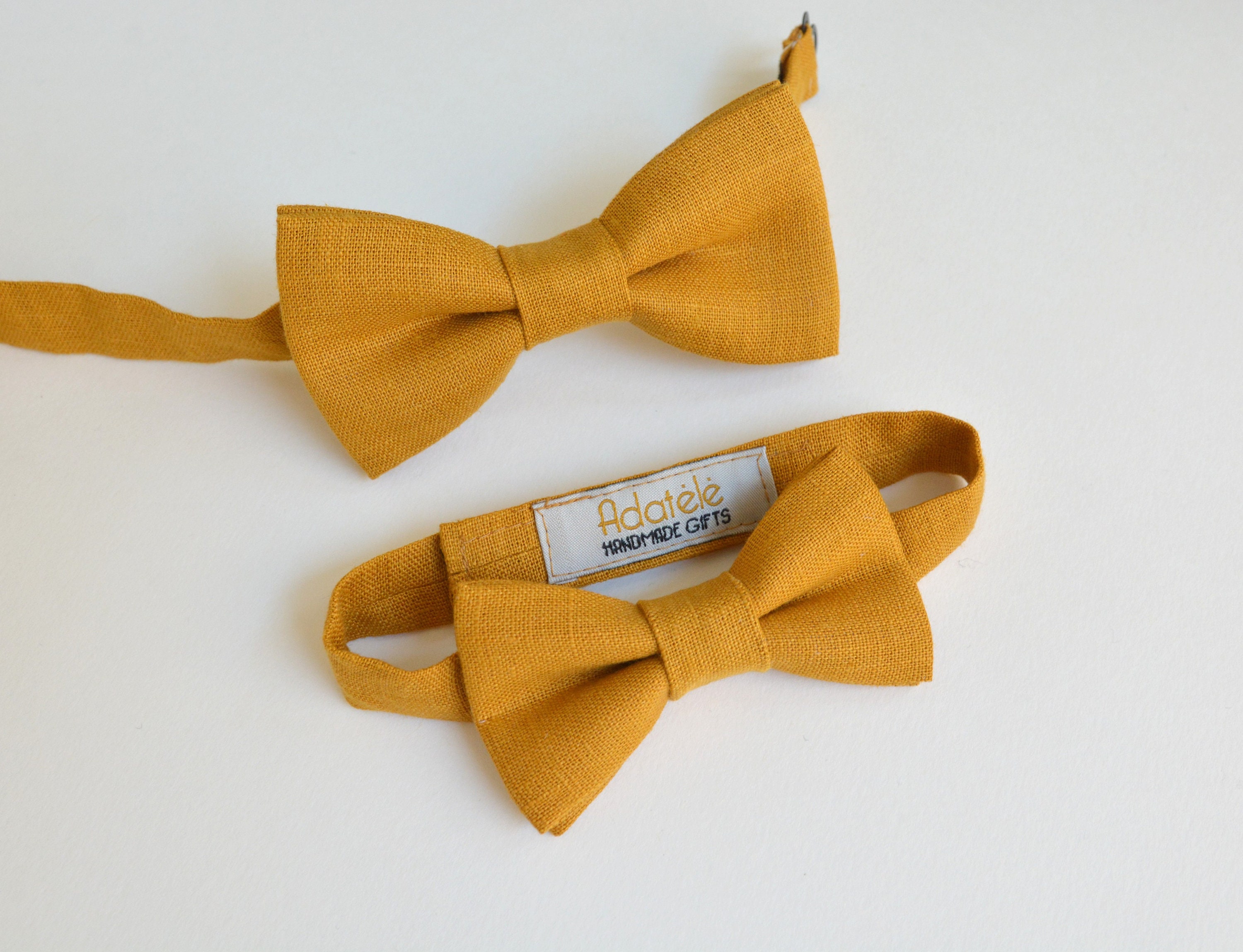 Boys yellow bow tie