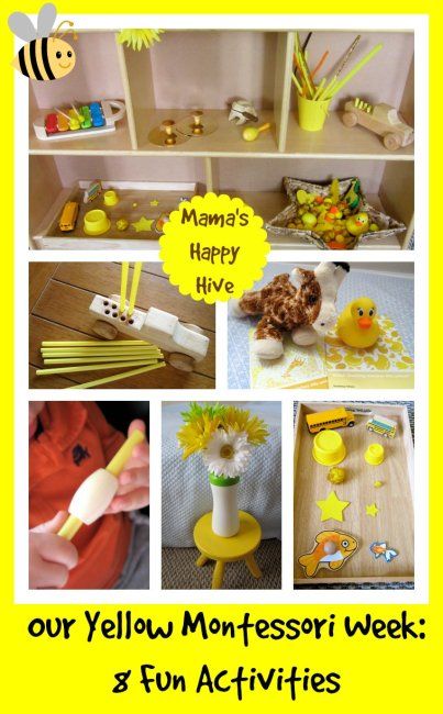 Montessori toddler study of yellow