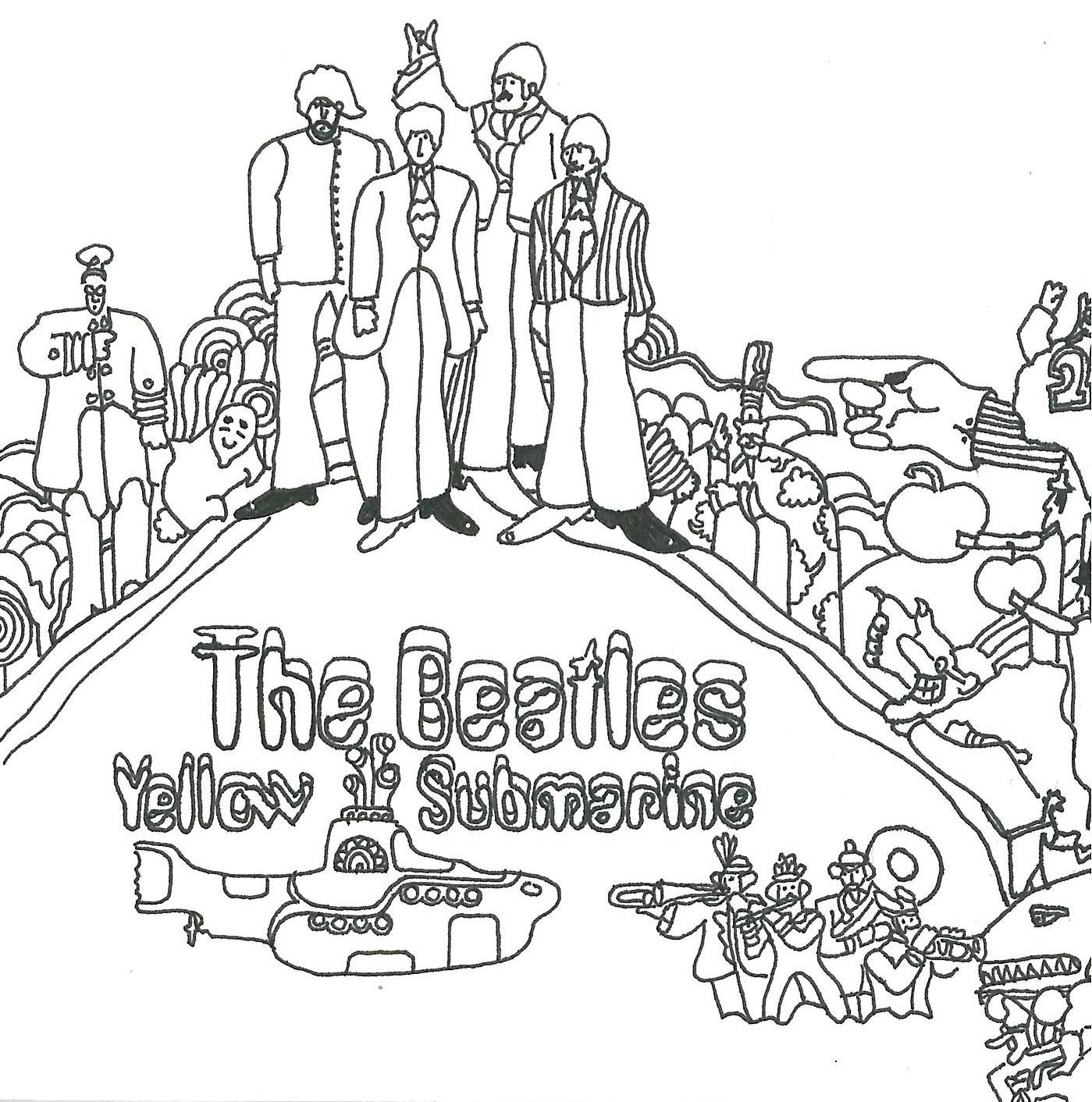 The beatles yellow submarine coloring page rcoloringsheet