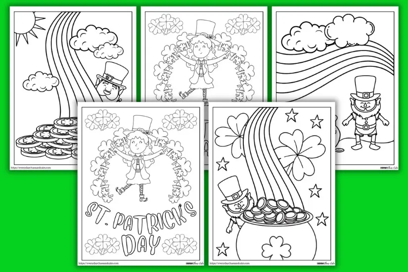 Free printable st patricks day coloring pages for kids