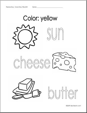 Coloring pages yellow