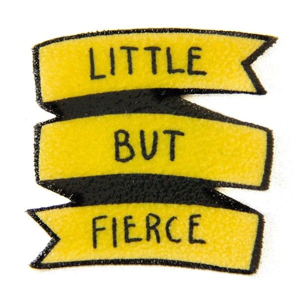 Yellow punk rock feminist quote banner pin little but fierce button â liked on polyvore featuring jewâ punk rock jewelry punk aesthetic yellow quotes