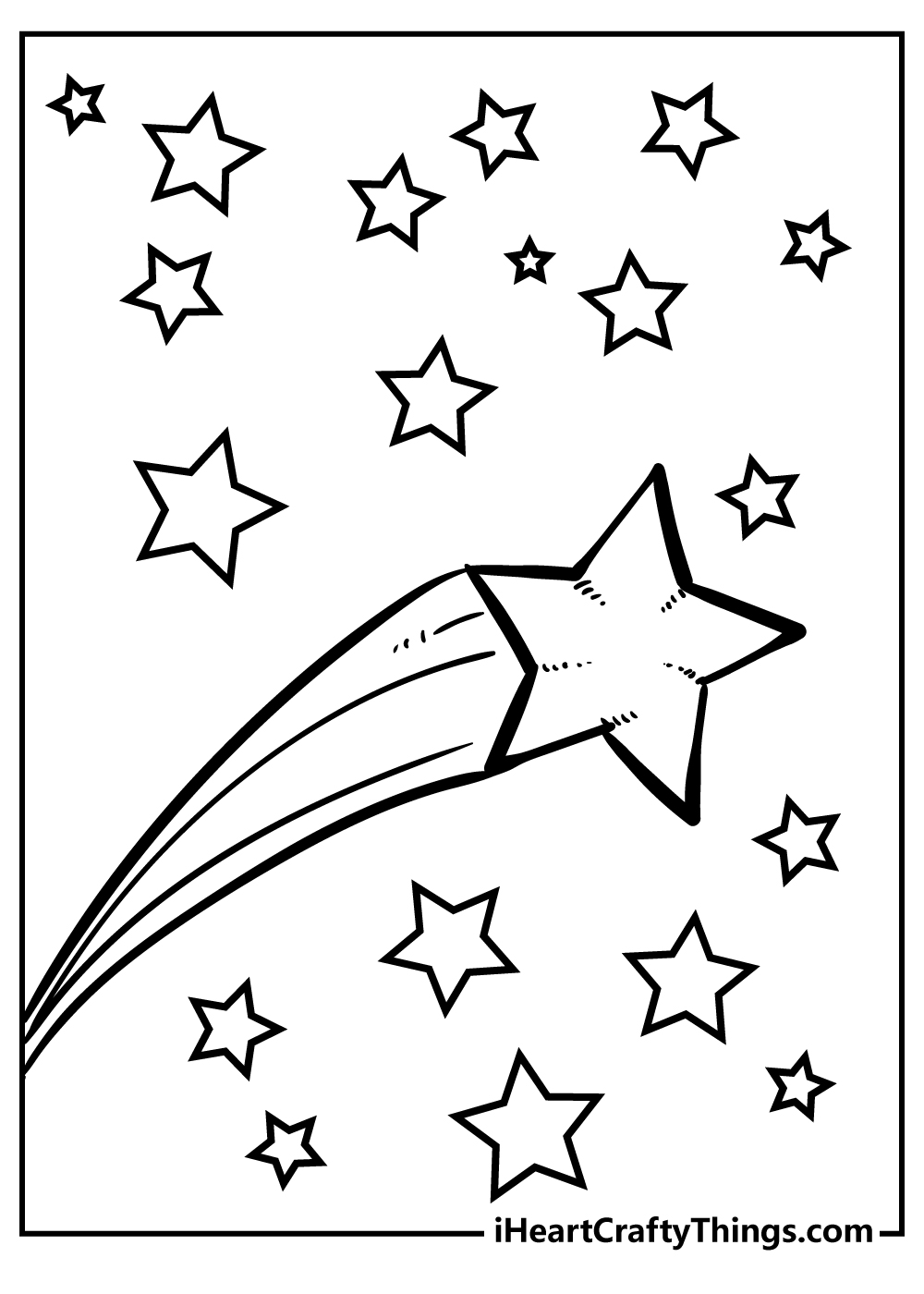 Star coloring pages free printables