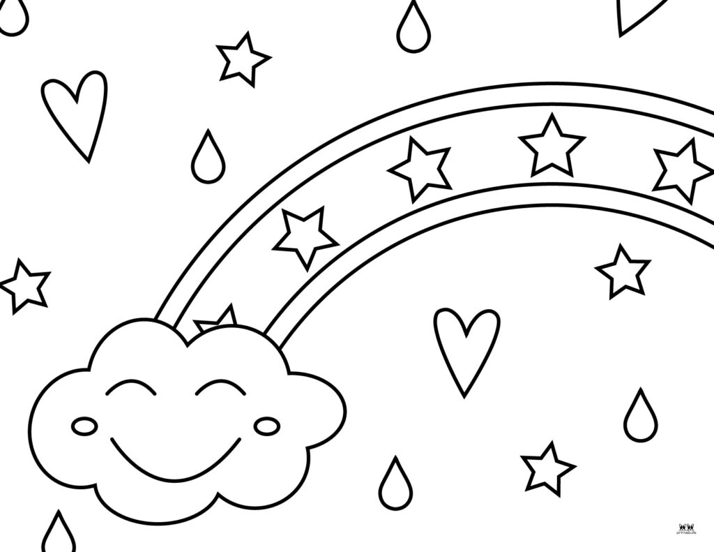 Rainbow coloring pages