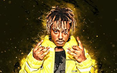 Download wallpapers juice wrld k american rapper music stars concert jarad anthony higgins american celebrity yellow neon lights creative juice wrld â rappers aesthetic yellow yellow rappers aesthetic american rappers