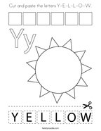 Yellow coloring pages