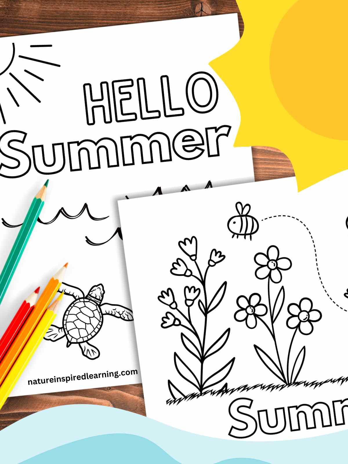 Summer coloring pages