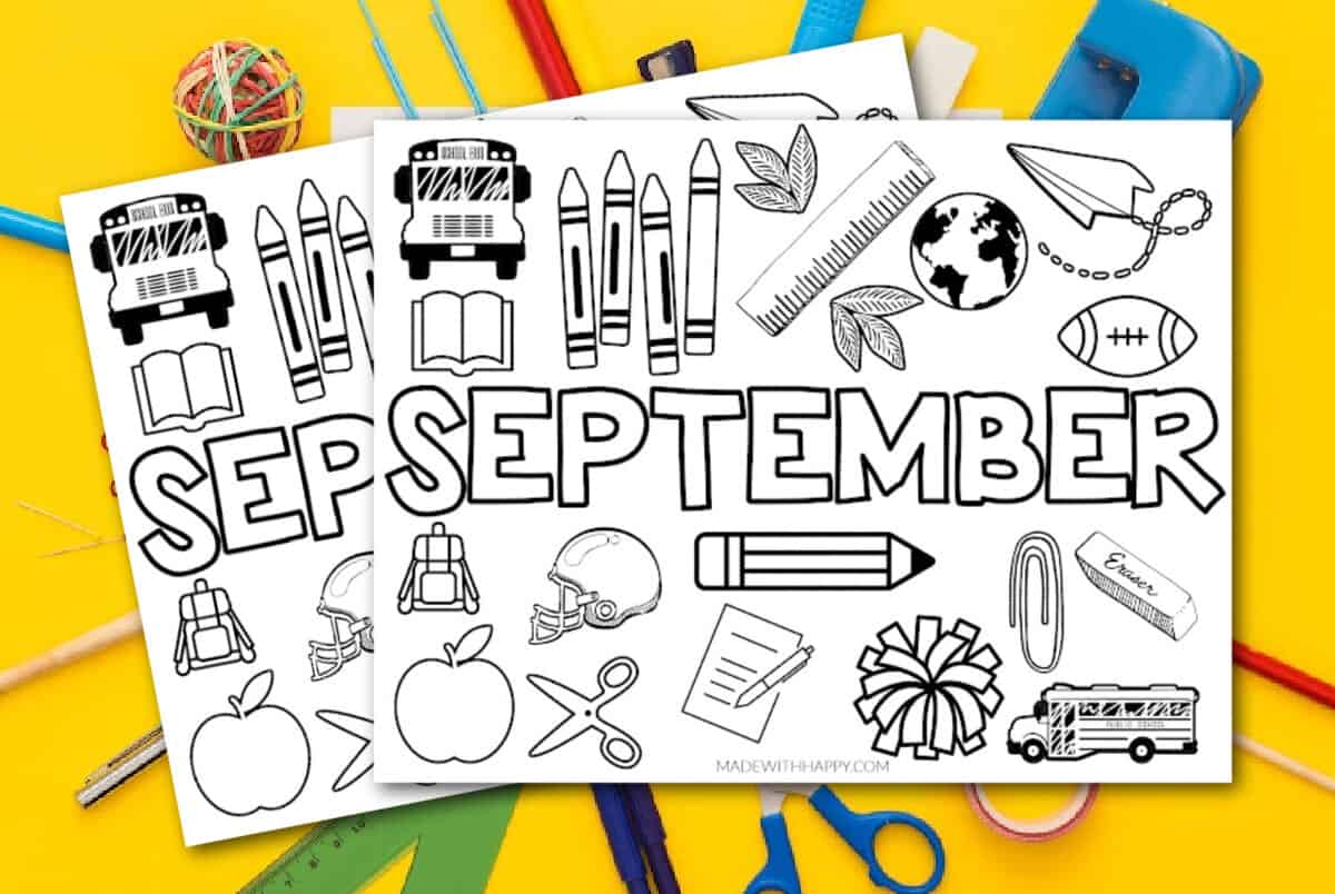 September coloring page