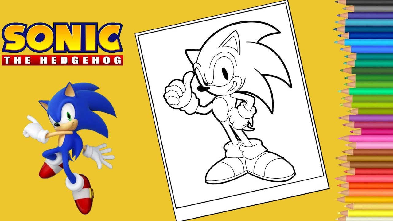 Coloring sonic the hedgehog coloring pages sonic forces