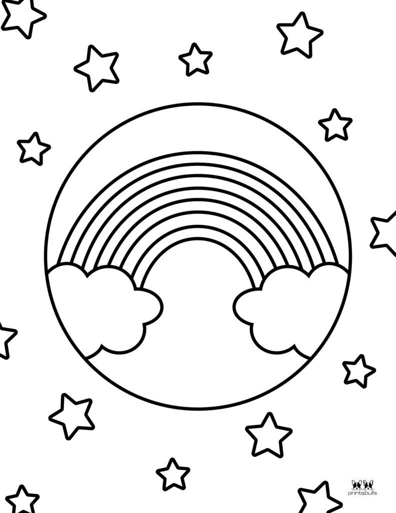 Rainbow coloring pages