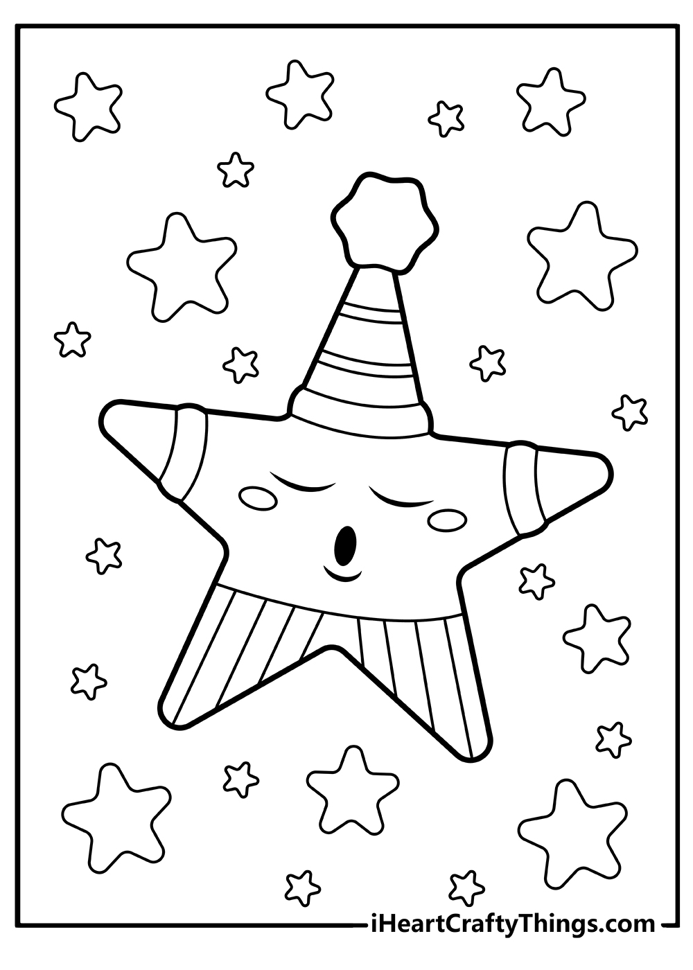 Star coloring pages free printables