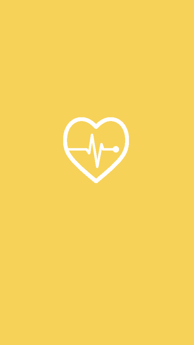 Yellow heart rate instagram story highlights template instagram highlight icons instagram story instagram icons