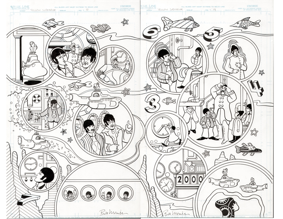 Yellow submarine issue pages in frank baldevaronas super