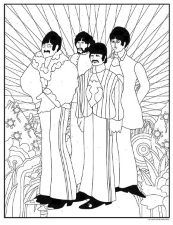 Isolation fun colour in the beatles yellow submarine