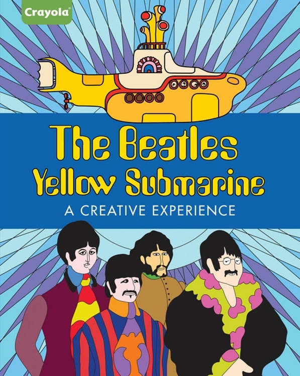 Beatles coloring book yellow submarine crayola coloring book