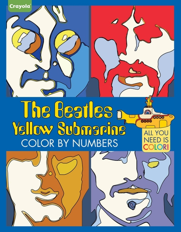 Beatles coloring book crayola the beatles yellow submarine color by numbers