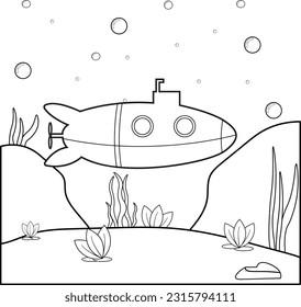 Submarine coloring pages images stock photos d objects vectors