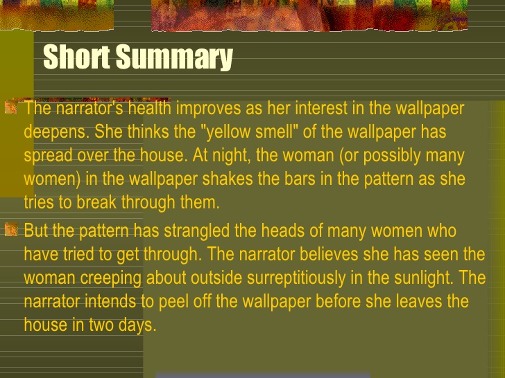 Analysis of the yellow wallpaper