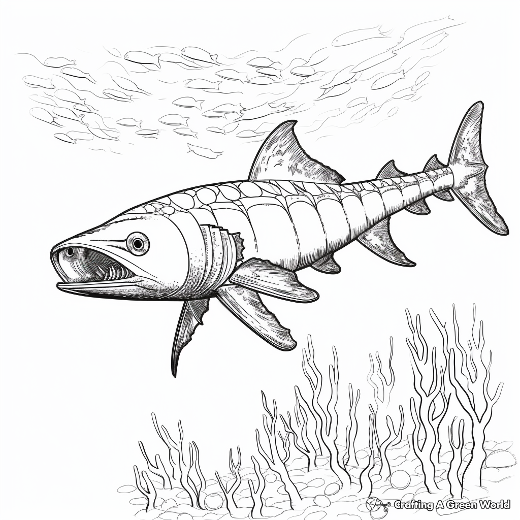 Barracuda coloring pages