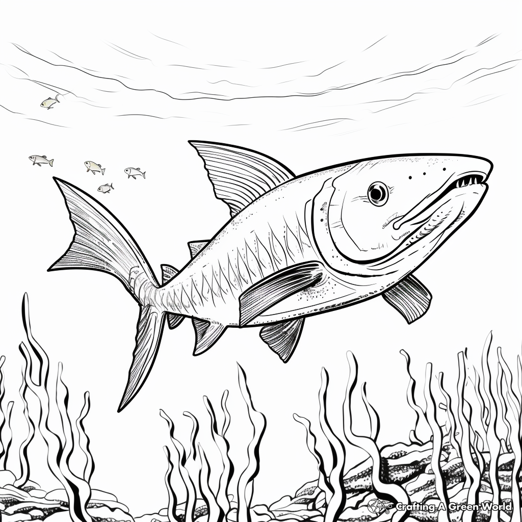 Barracuda coloring pages