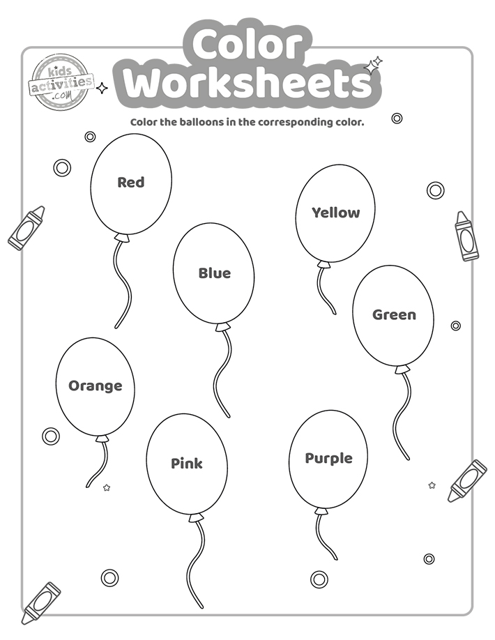 Free printable coloring worksheets kids activities blog