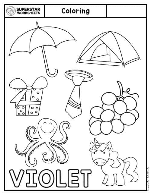 Coloring worksheets for preschool