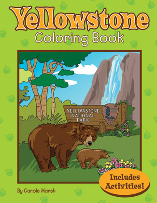 Yellowstone national park coloring and activity book