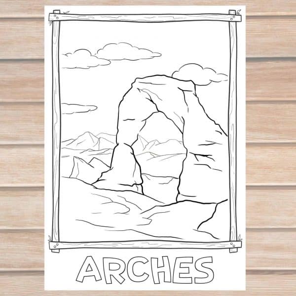 National park coloring pages archives