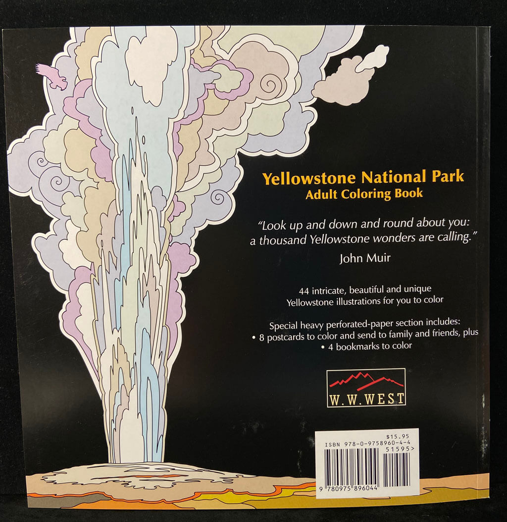 Yellowstone adult coloring book