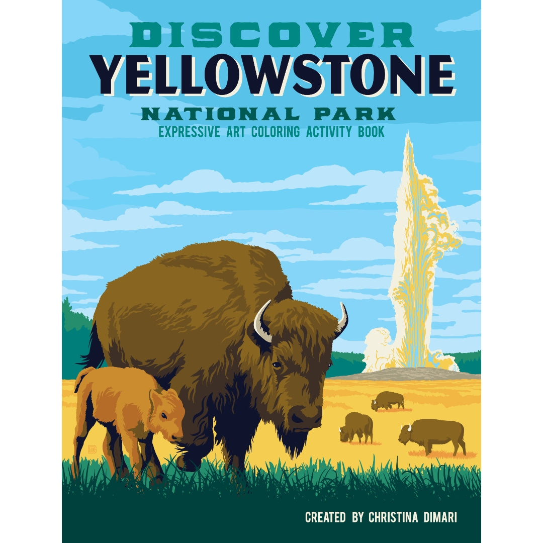 Discover yellowstoneexpressive artcoloring activity book ahava river cards books