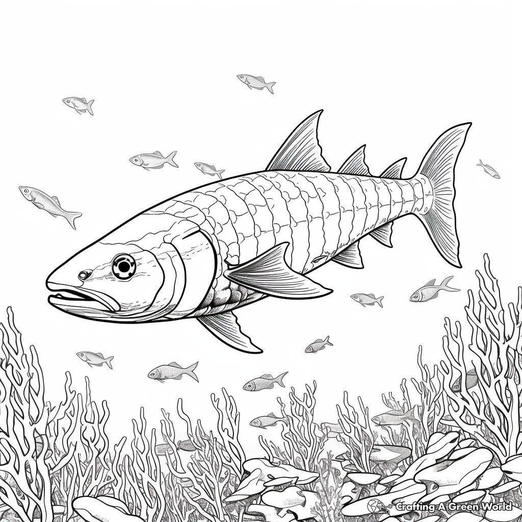 Barracuda coloring pages