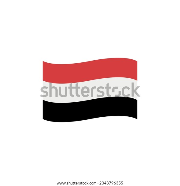 Flag yemen vector emoji stock vector royalty free