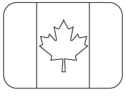 Flag of canada emoji coloring page free printable coloring pages