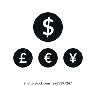 Yen sign over royalty