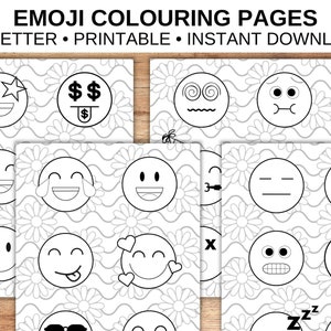 Emoji coloring pages