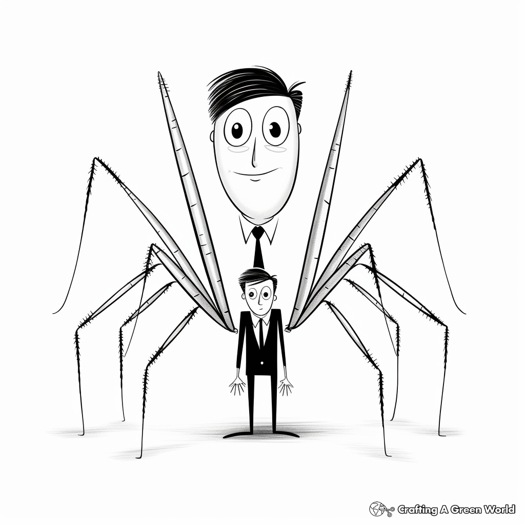 Daddy long legs coloring pages