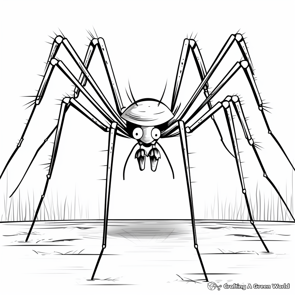 Daddy long legs coloring pages