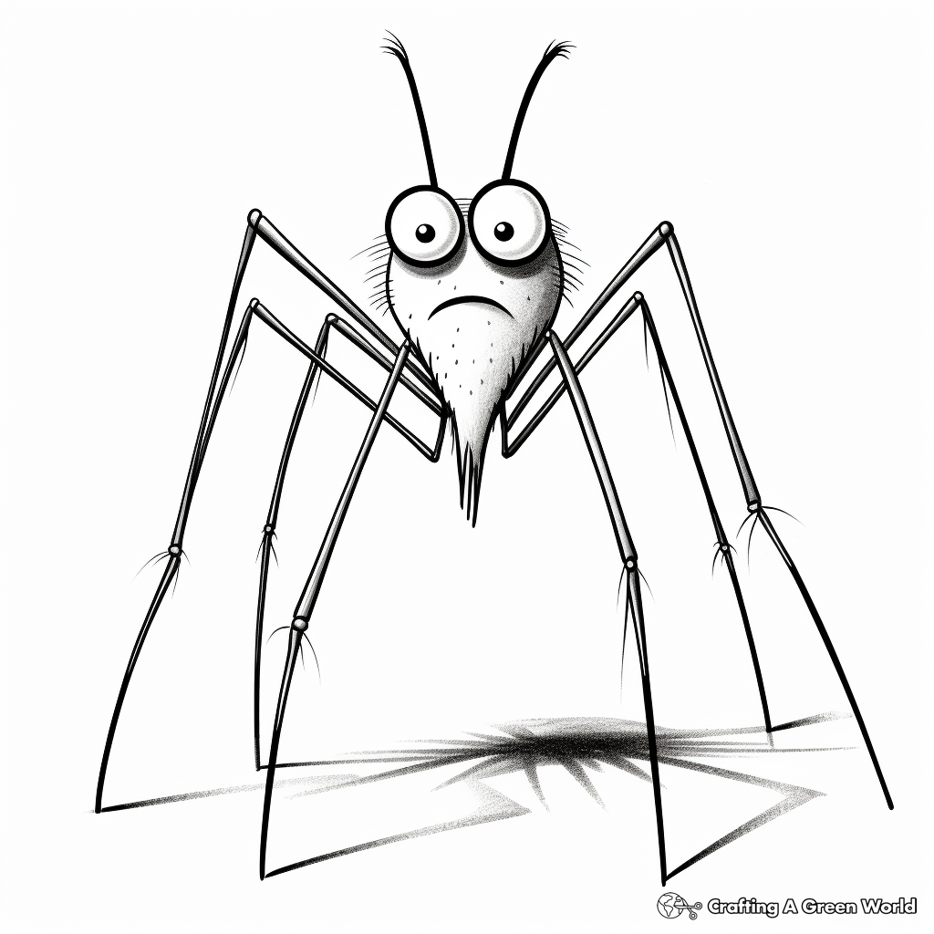 Daddy long legs coloring pages