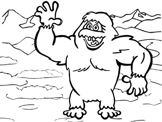 Yeti disney coloring page for kids disney coloring pages snowman coloring pages coloring pages