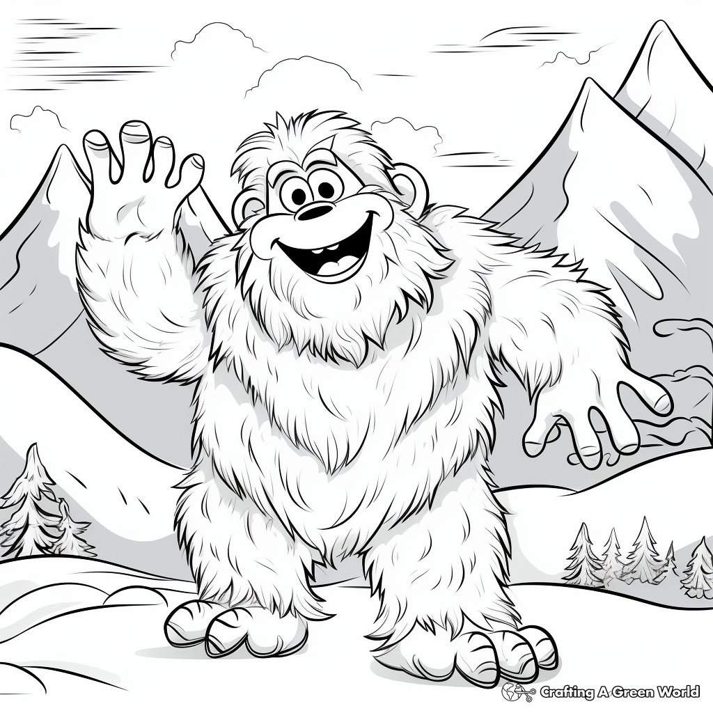 Yeti coloring pages