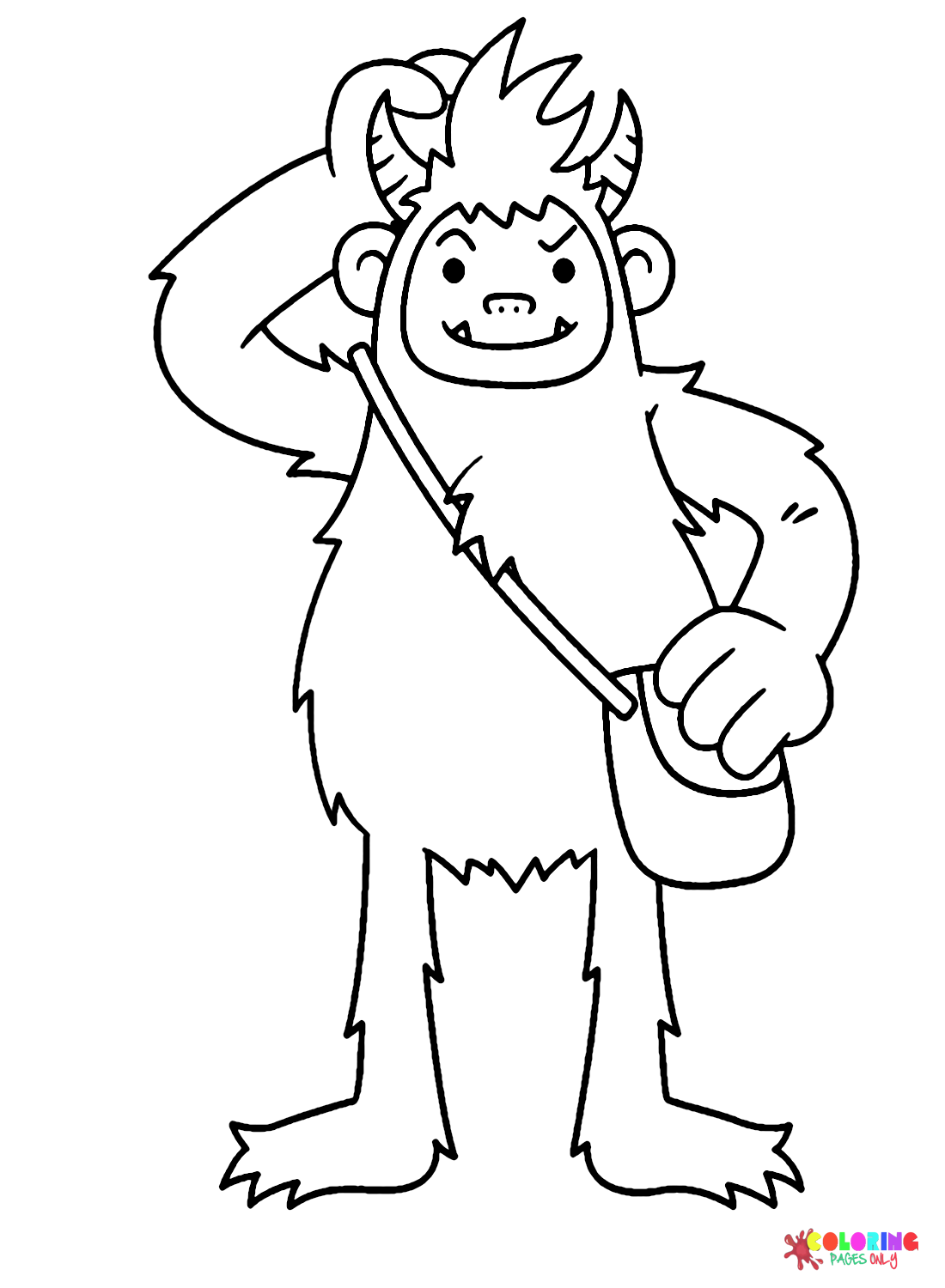 Yeti coloring pages printable for free download