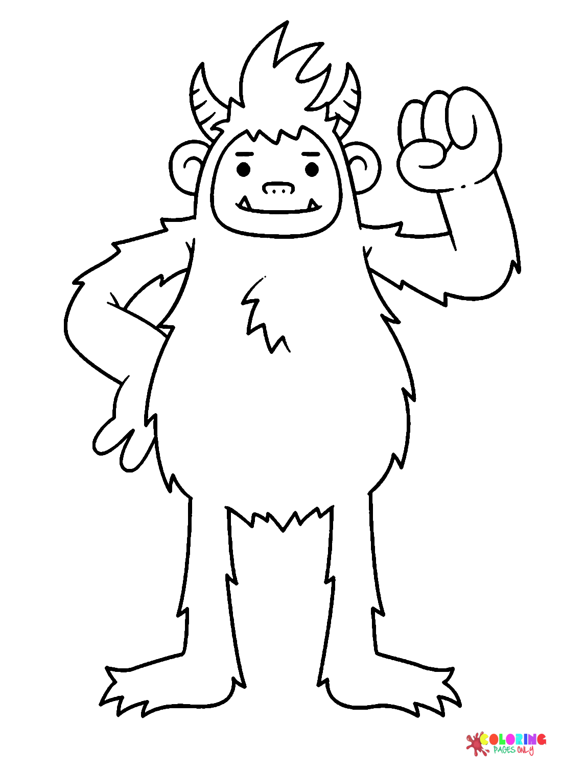 Yeti coloring pages printable for free download