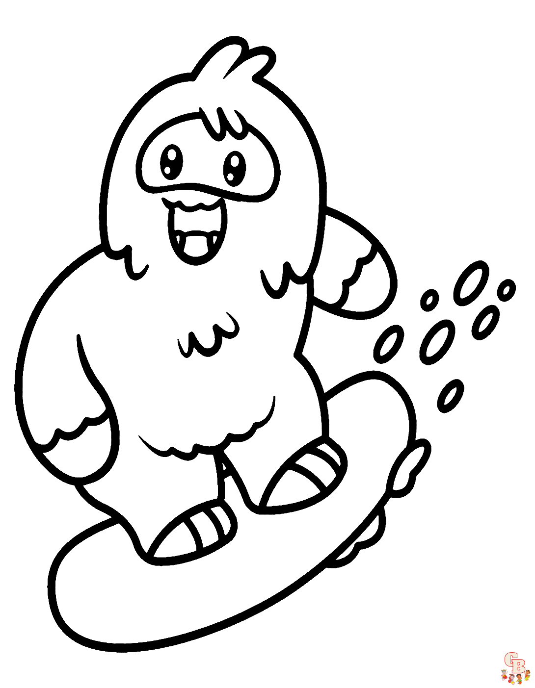 Printable yeti coloring pages free for kids and adults