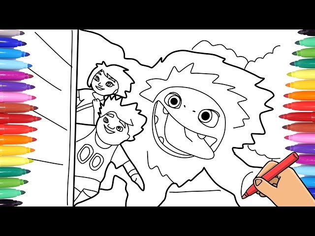 Aboinable coloring pages for kids