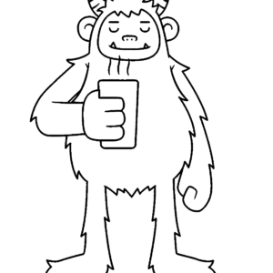 Yeti coloring pages printable for free download