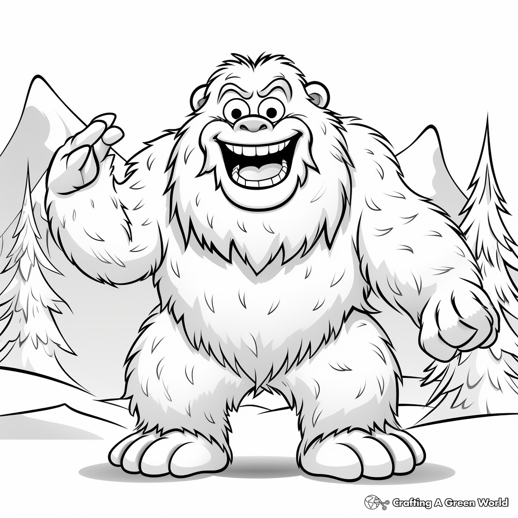 Yeti coloring pages