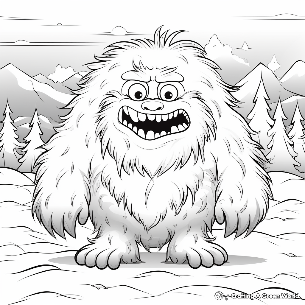 Yeti coloring pages